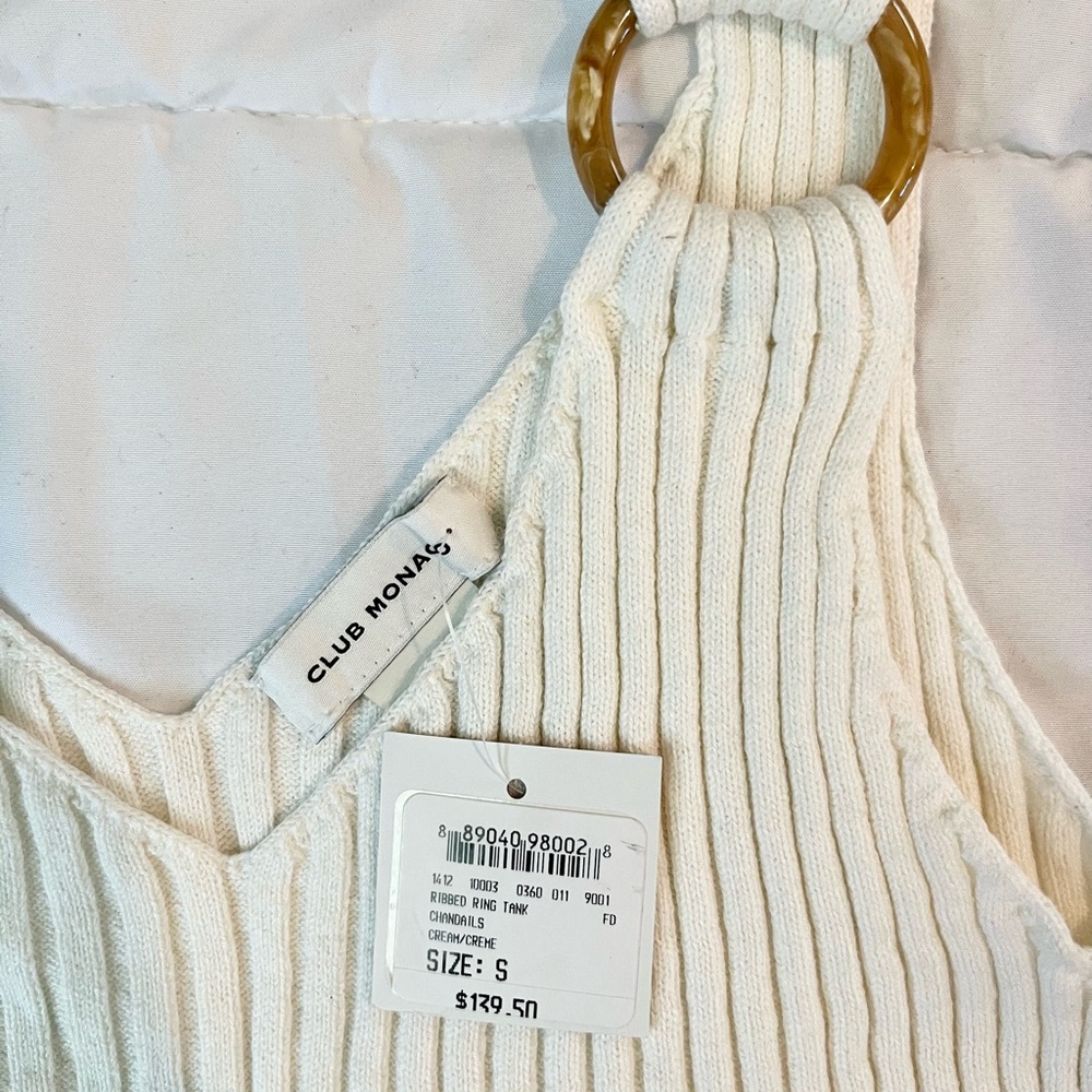Club Monaco Ribbed Knit Ring Tank-top - Picture 6 of 6